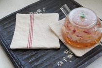 Zero Scrap Plan Ab Artisans Day Silence Wind Original Eco Red Strip Square thermal insulation Anti-scalding anti-slip cup cushion