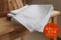 21 years New goods beautiful full cotton breathable satin Huffeuge pure white no dyeing kitchen towels with tea towels baking dining cloth