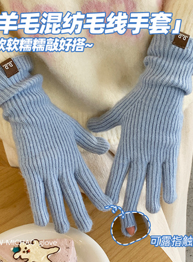 长款手套女秋冬季保暖骑行防寒