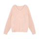 V-neck loose lazy style thickened sweater