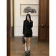 Slim waist-length suit for straight shoulder woolen jacket