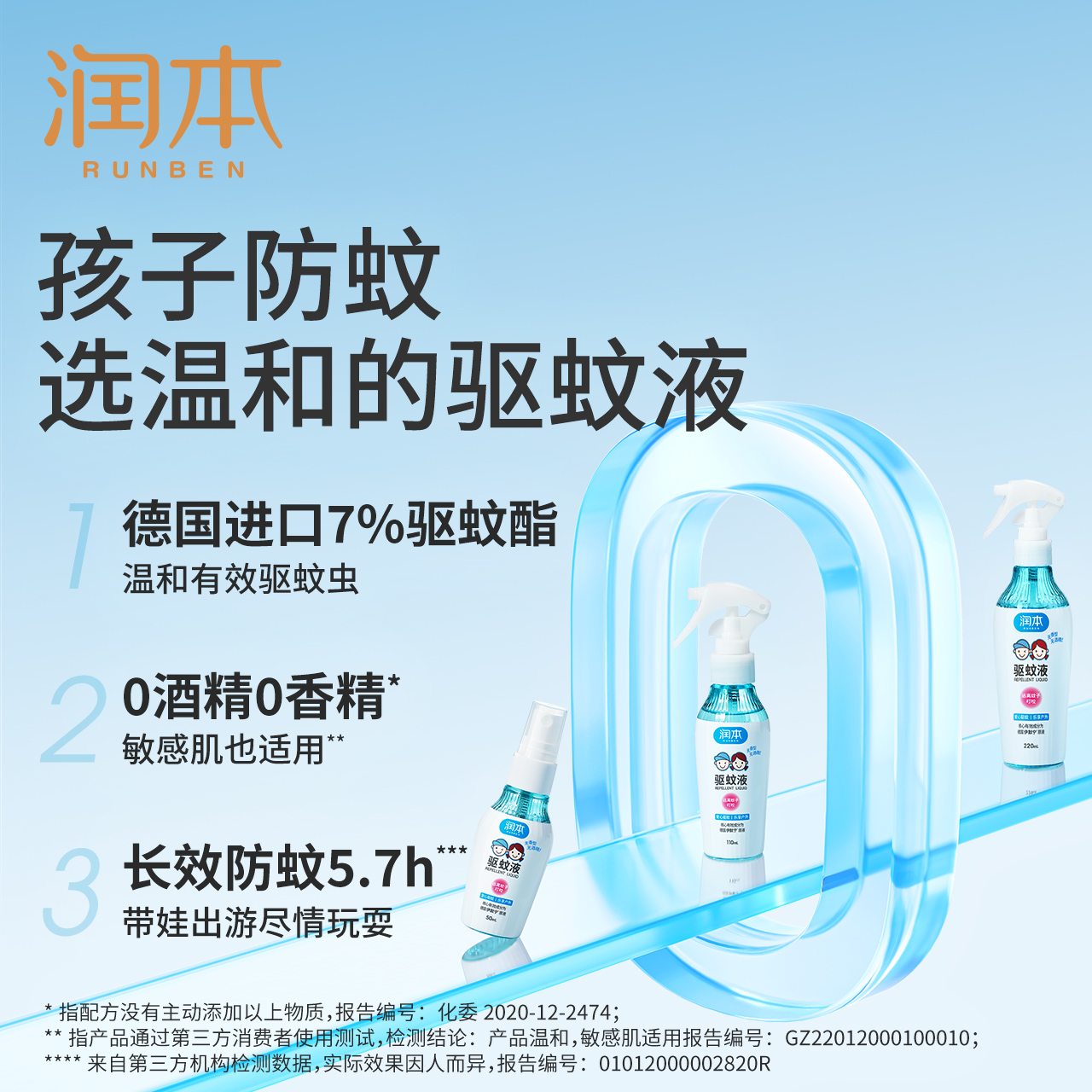 【U先试用】润本0酒精驱蚊液50ml - 图0