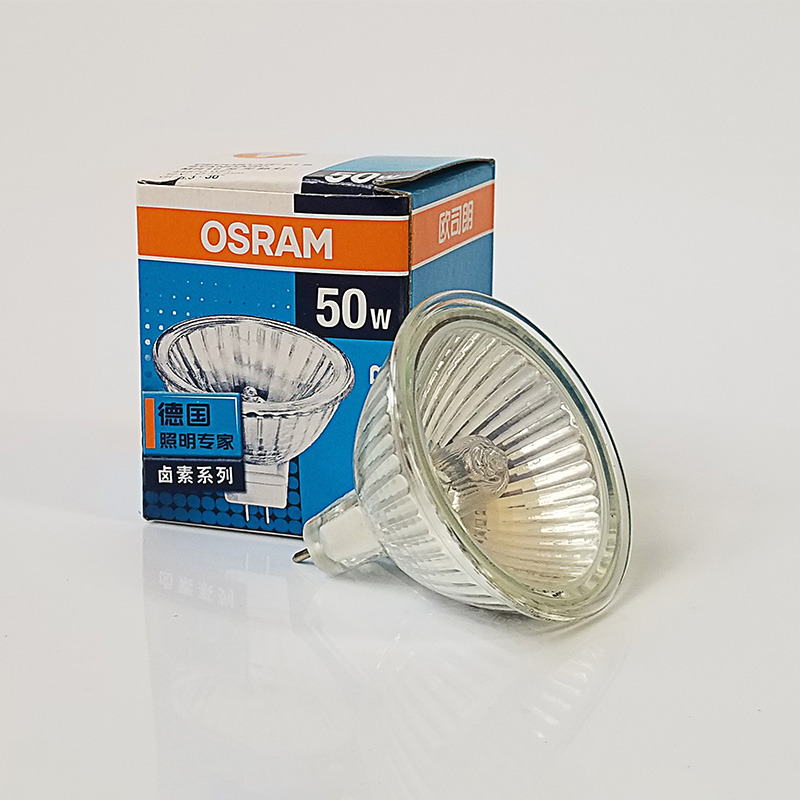 欧司朗卤素灯杯MR16大杯射灯标准型WFL 12V20W35W50W带盖杯灯光源 - 图3