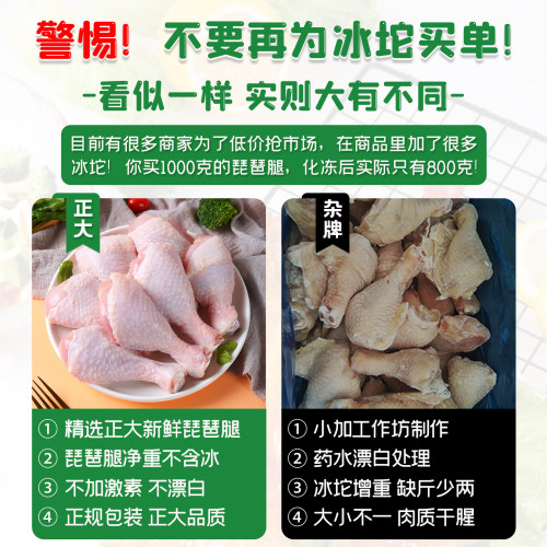 正大琵琶腿鸡腿新鲜冷冻鸡腿肉鸡大腿生鲜整箱批发商用健身无激素 - 图0