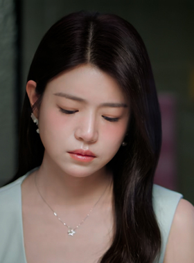 首发！狙击蝴蝶陈妍希岑矜同款五角星珍珠项链通体S925纯银锁骨链