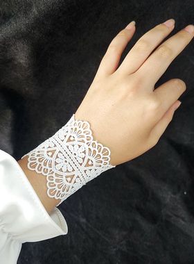 新品新款手工定制黑色手链蕾丝