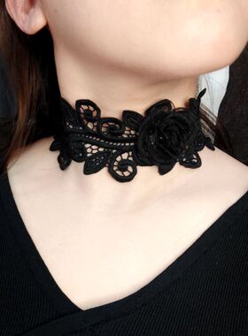 新品新款项链蕾丝项链遮挡项链镂空项链 遮疤 遮皱纹 包邮