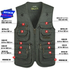 Foreign trade exports plus fat and enlarged men's vests and multiple pockets