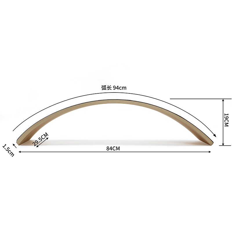 北欧风木制平衡板感统训练玩具儿童跷跷板聪明板大人室内锻炼器材-图2