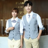 Комплект, рабочий жилет для работы, кофейный лонгслив