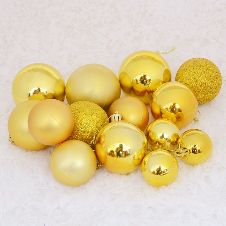金色圣诞球电镀圣诞树装饰挂件红色银色白色绿色蓝色粉色亮光彩球,淘宝优惠券,粉丝福利购,淘宝优惠卷