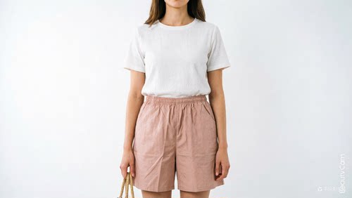 绢丝沙滩5分裤耐穿家居外穿男女同款短裤透气宽松舒适休闲大裤衩 - 图0