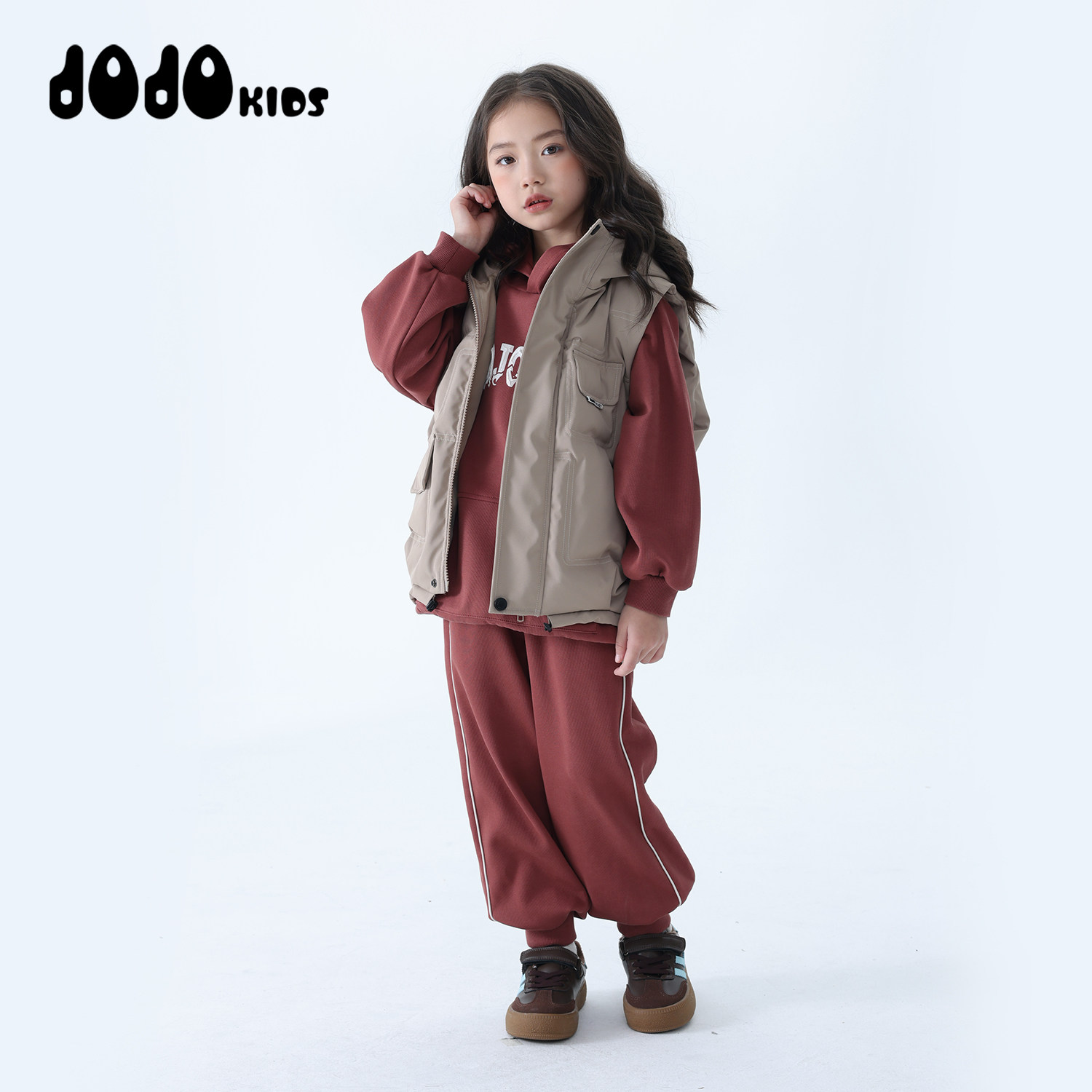 jojo童装男女童冬季新款连帽羽绒马甲中大儿童宽松保暖百搭外套潮,淘宝优惠券,粉丝福利购,淘宝优惠卷