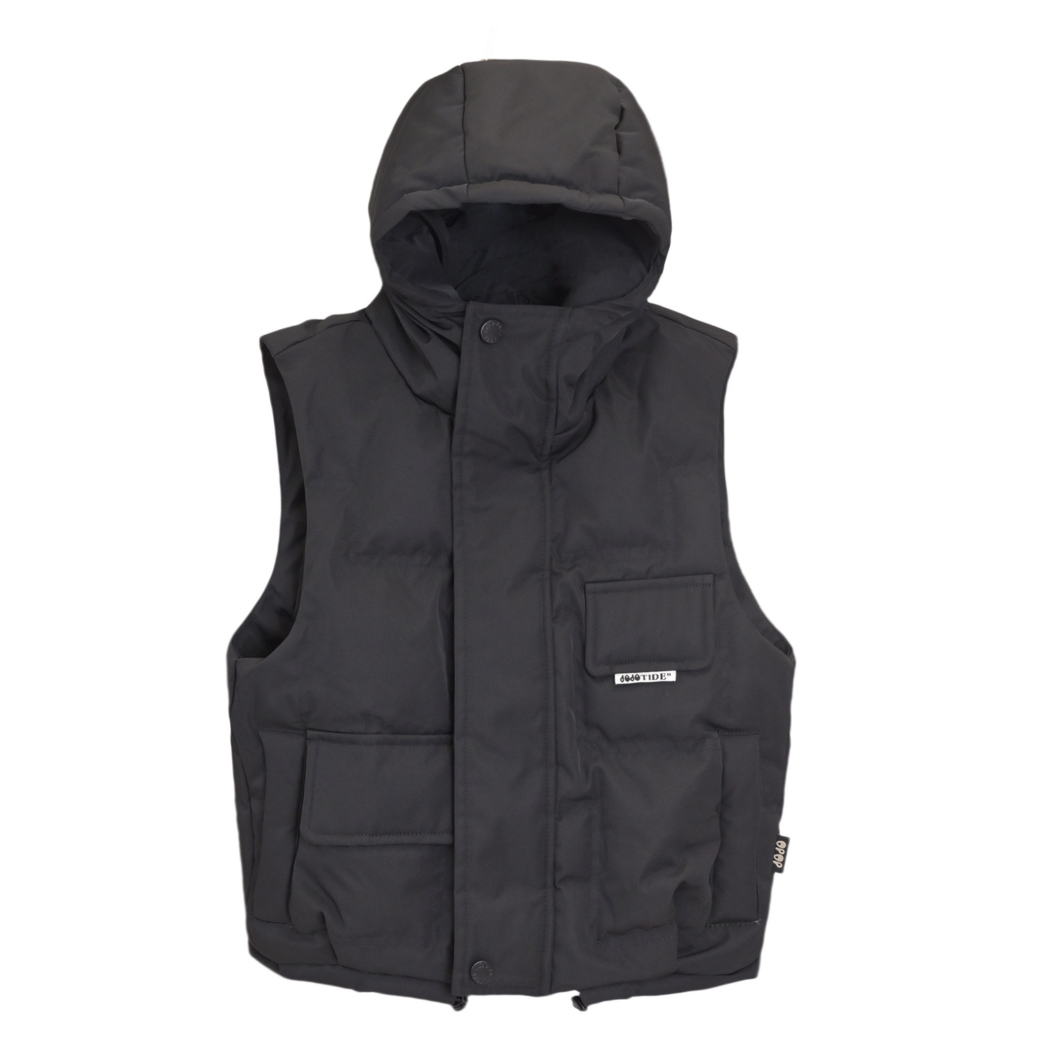 jojo童装男女童冬季新款连帽羽绒马甲中大儿童宽松保暖百搭外套潮,淘宝优惠券,粉丝福利购,淘宝优惠卷