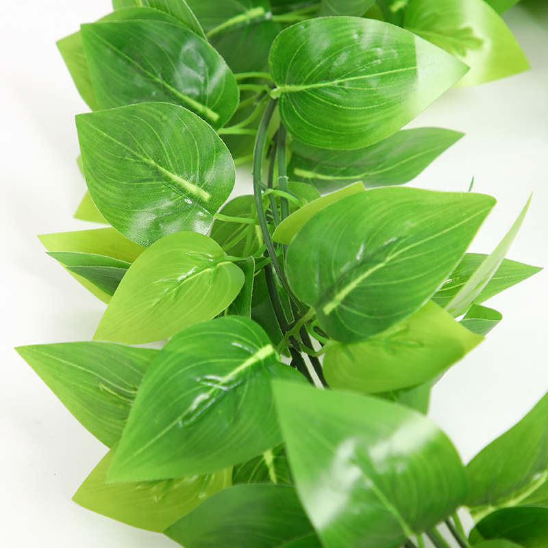 仿真葡萄叶假树叶植物塑料藤条藤蔓花藤吊顶下水管道空调遮挡装饰 - 图2