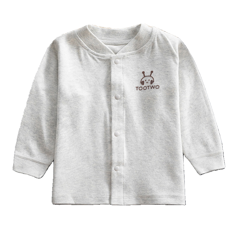 春秋婴乐岛宝宝彩棉开衫上衣纯棉内衣男女婴儿童加厚打底秋衣睡衣,淘宝优惠券,粉丝福利购,淘宝优惠卷