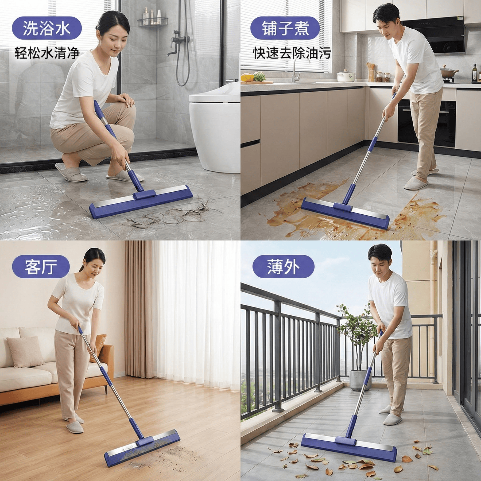 浴室刮水器刮水拖把魔术扫把家用扫地刮地板卫生间厕所缝隙刷家用,淘宝优惠券,粉丝福利购,淘宝优惠卷