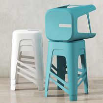 Home Plastic Stool Adults Thickening Fashion Table Home Chairs Nordic Ins Nets Red Bench Non-slip Stools