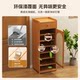 The shoe cabinet is deepened and widened, and the shoe shelves are light, luxurious and high-end.