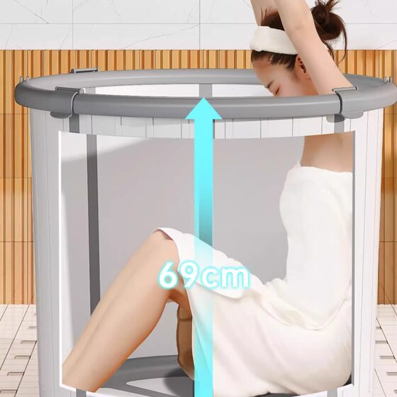 Plastic bathtub foldable bathtub