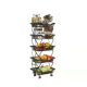 Stretchable folding fruit and vegetable storage rack floor-standing