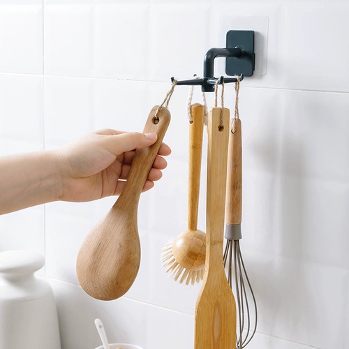 Домашний поворотный крючок, настенная кухонная лопатка и стеллаж для хранения ложек, настенная стойка для хранения кухонных принадлежностей, артефакт