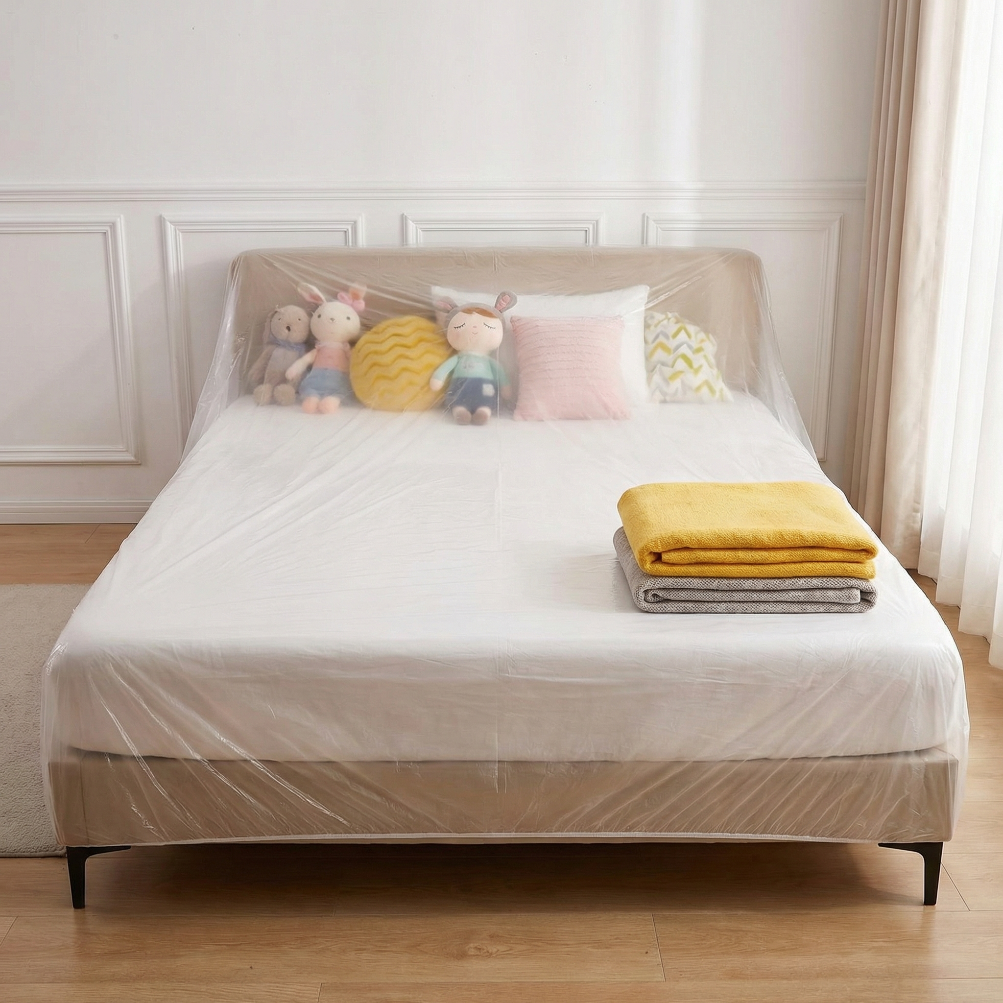 一次性防尘罩全包沙发松紧束口床罩防尘塑料膜家用家具保护罩耐磨,淘宝优惠券,粉丝福利购,淘宝优惠卷