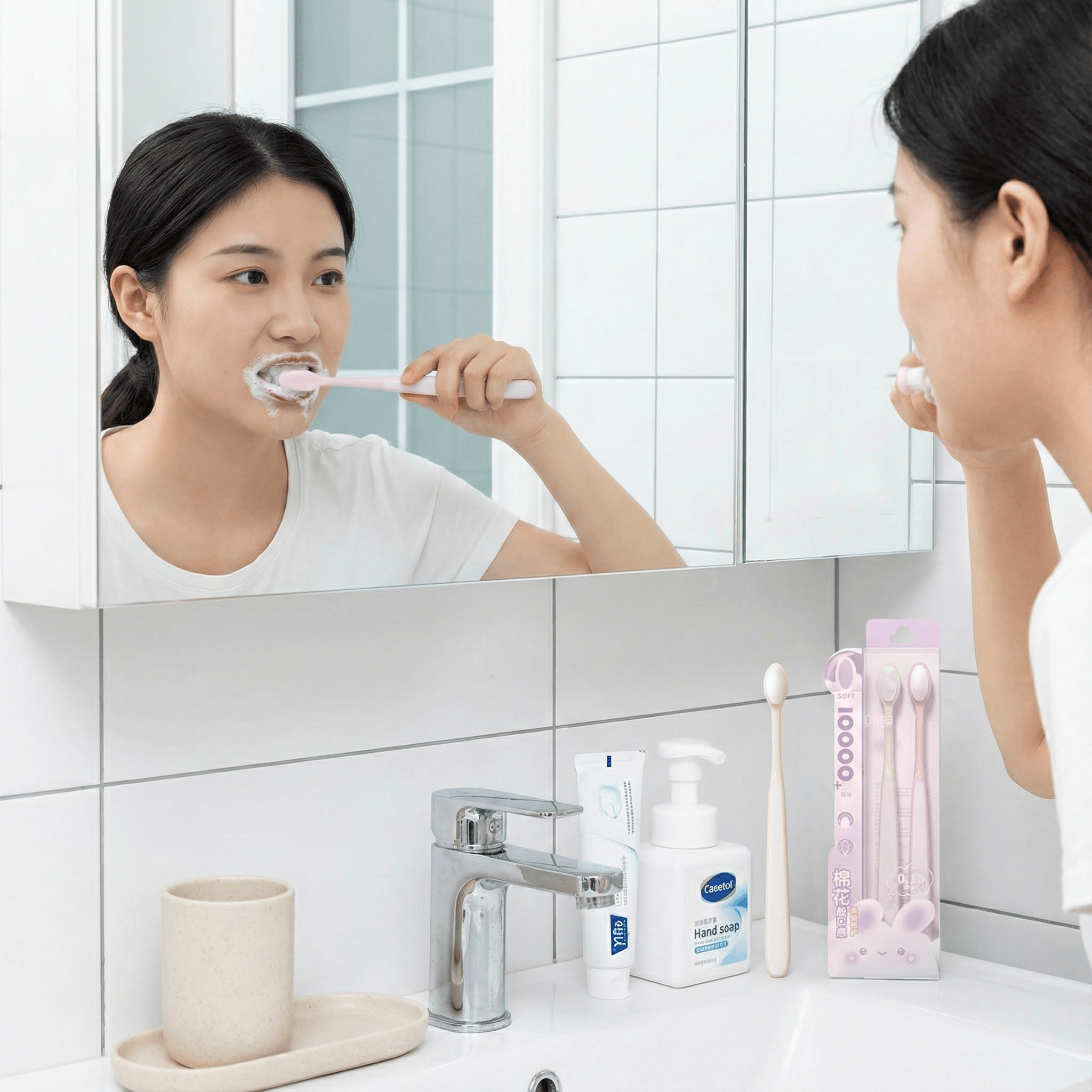 牙刷成人万毛家用倍护超柔造型简洁圆润刷头个人护理牙齿清洁牙刷,淘宝优惠券,粉丝福利购,淘宝优惠卷