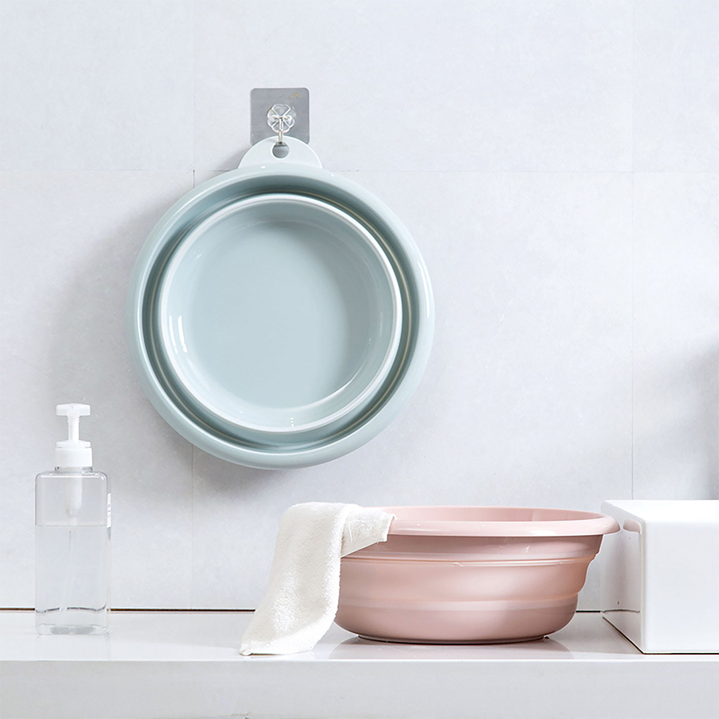 可折叠洗脸盆旅行便携式婴儿洗屁股小盆家用加厚大号洗衣塑料盆子,淘宝优惠券,粉丝福利购,淘宝优惠卷