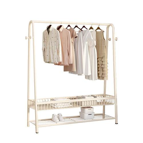 衣帽架落地家用卧室挂衣架房间简易收纳晾衣架阳台室内晒衣服架子 - 图3