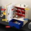 Flexible retractable hole board book stand with oblique insertion pen holder