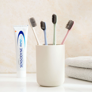 超细软毛情侣成人牙刷4个装