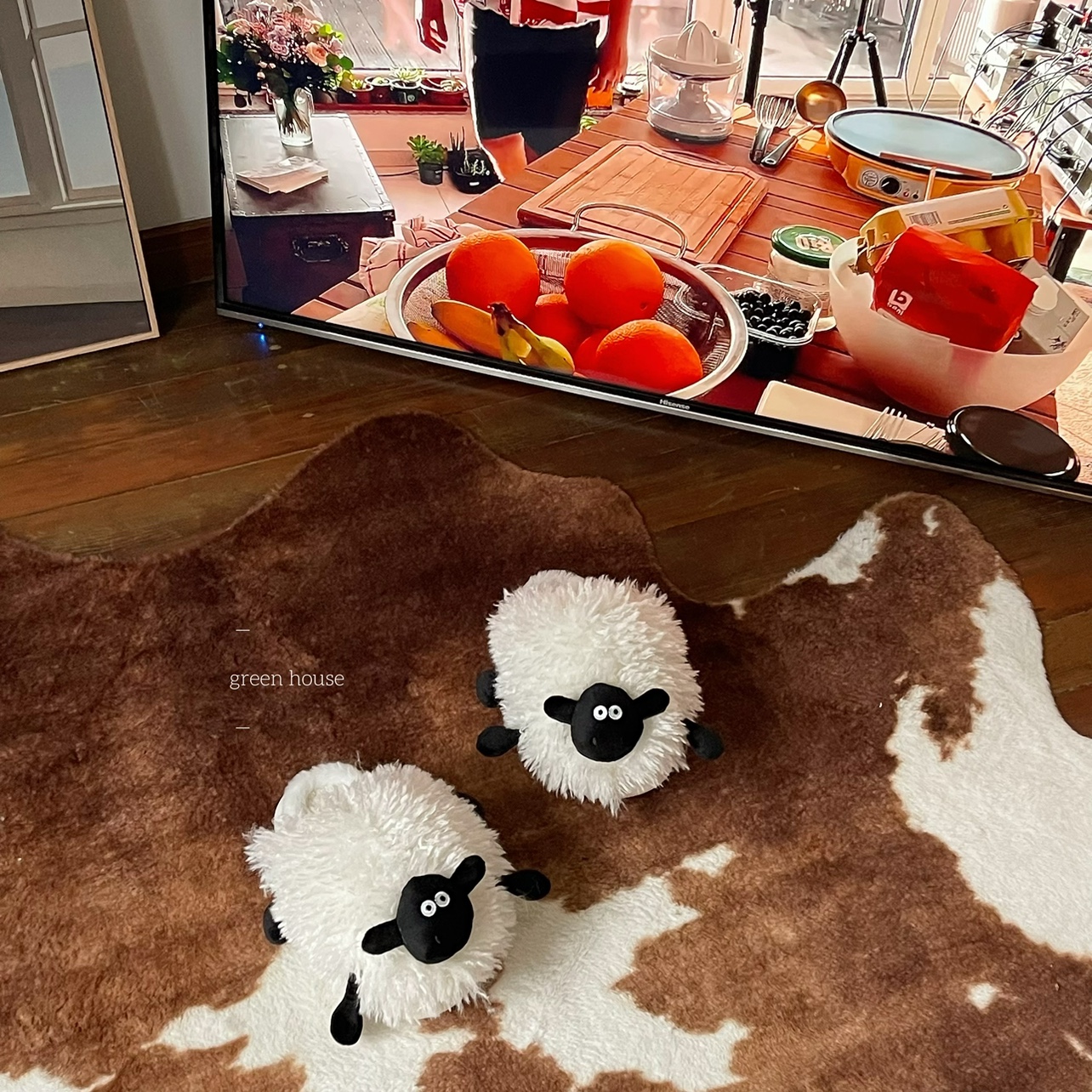 green house * 绵绵黑脸羊可爱保暖毛绒家居拖鞋,淘宝优惠券,粉丝福利购,淘宝优惠卷