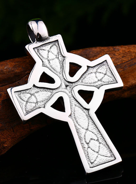 凯尔特十字架项链男潮女男士复古