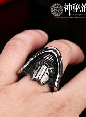 男士戒指潮男霸气钛钢日韩单身