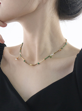 气质复古原创新中式锁骨链