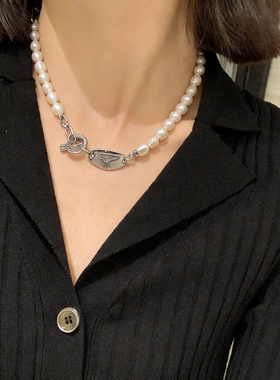 天然巴洛克珍珠星球链时尚短项链