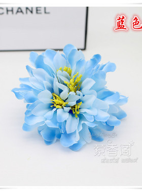 韩版波西米亚风仿真花朵边夹发卡
