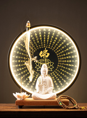 陶瓷观音菩萨佛像客厅家用可供奉茶桌观世音菩萨杨柳观音倒流