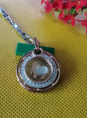 风生水起属相镀18k玫瑰彩金项链