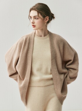 Loose And Lazy Cashmere Cardigan Women's Shawl Skin-friendly