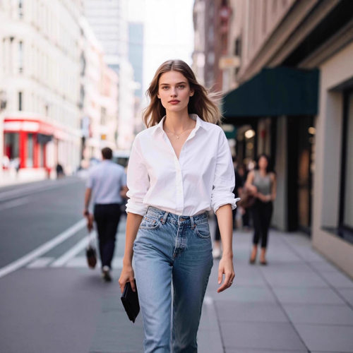 Simple All-match Women's Shirt Elegant Work Clothes - 图0