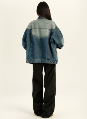 Retro Hong Kong Style Denim Jacket Women's Design Loose Casu