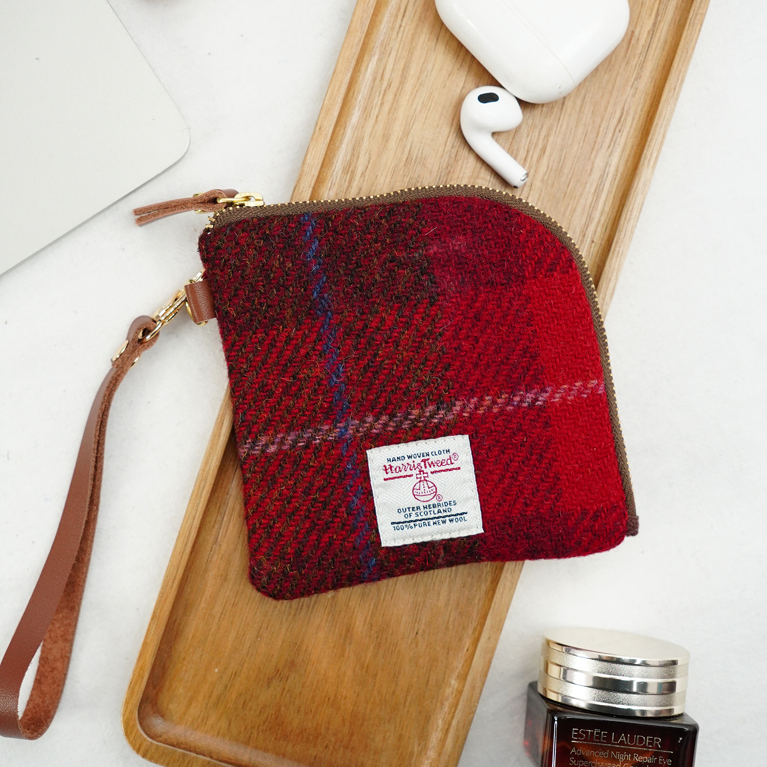 harris tweed哈里斯弯拉链卡包迷你钱包便携口红包小零钱包收纳包 - 图1