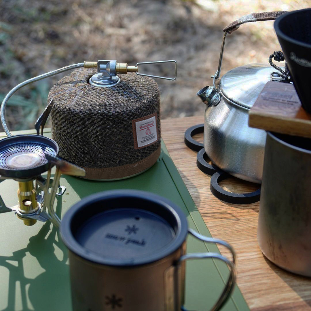 harris tweed户外露营粗花呢卡式炉气罐套复古扁气罐保护套氛围套,淘宝优惠券,粉丝福利购,淘宝优惠卷