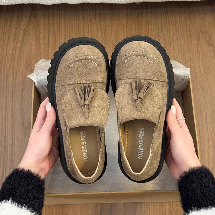 2026春季新款2026年春季牛反绒磨砂皮深口PU中跟(3-,淘宝优惠券,粉丝福利购,淘宝优惠卷