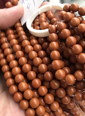 铁核橄榄核尖手工打磨颗正圆素珠