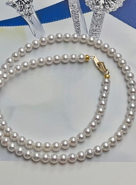 强光小灯泡天然珍珠项链