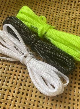 结实耐磨鞋带纯棉黑色高帮战训靴