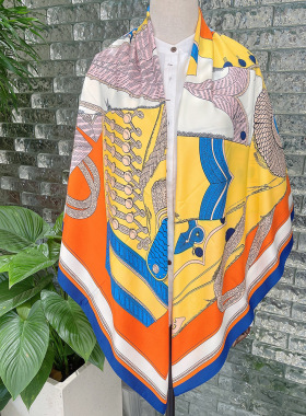 130cm欧美秋季新品素色围巾